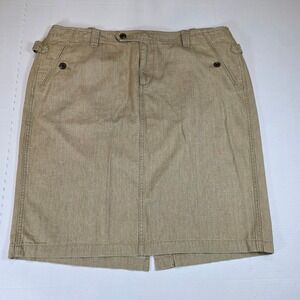 Lauren Ralph Lauren Skirt Womens 16W Tan Khaki Cotton Utility Knee Length
Casual